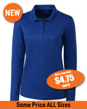 Ladies Clique Spin Eco Performance Pique Long Sleeve Polo