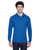 Men's Core 365 Pinnacle Performance Long-Sleeve Piqué Polo